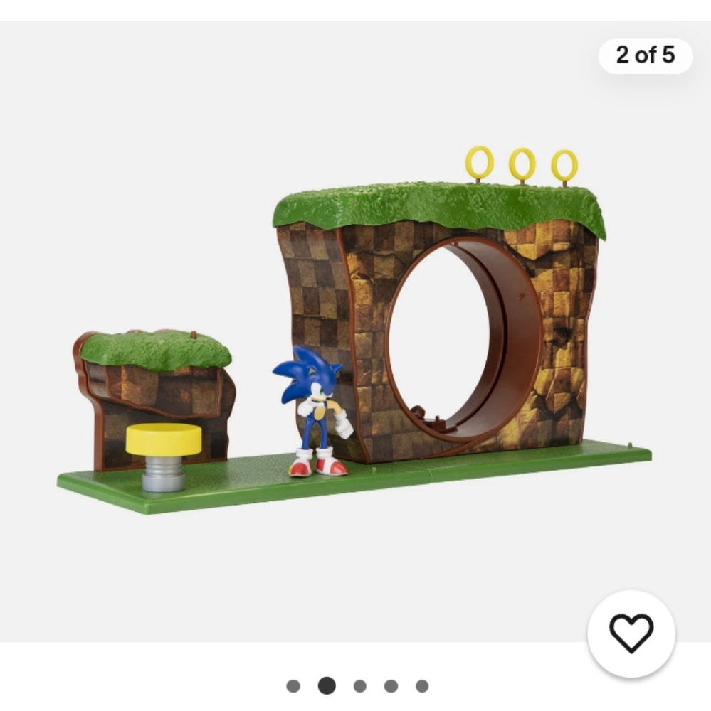 Sonic the Hedgehog Playset with Green and Brown Details